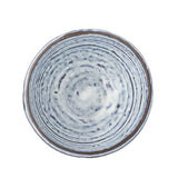 Bloomingville Ever Schale aus Steingut in Blau D9 x H4,5 cm – 4er Set Dipschalen für Tischdeko