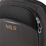 NILS Laptop Rucksack 19L Grau - Handgepäckgröße Business Reisen Arbeit Alltag
