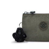 Kipling CREATIVITY S, kleine Geldbörse, Green Moss (grün), Portemonnaie mit Reißverschluss