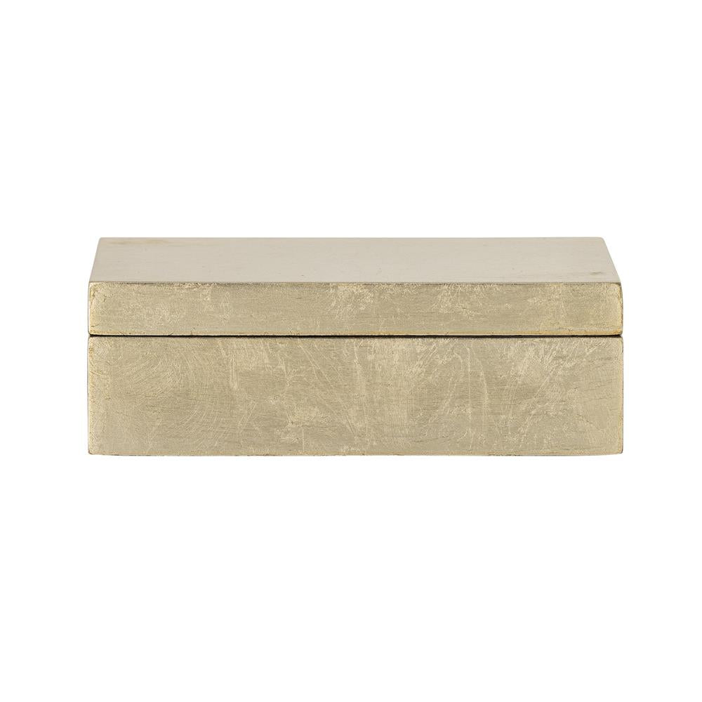 Bloomingville Nenon Box gold - MDF Aufbewahrungsbox glänzend für Schmuck Deko & Ordnung