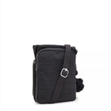 Kipling NEW ELDORADO, kleine Umhängetasche, Black Noir (schwarz), kompakte Crossbody Tasche