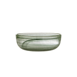Bloomingville Amelie Dekoschale grün Glas Marmoroptik 21,5 cm