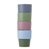 Bloomingville Ewan Tassen 4er Set Steingut bunt 150 ml