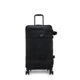 Kipling SPONTANEOUS M, Mittelgroßer Reisekoffer, Black Noir (schwarz), 71L, 4-Rollen-Koffer