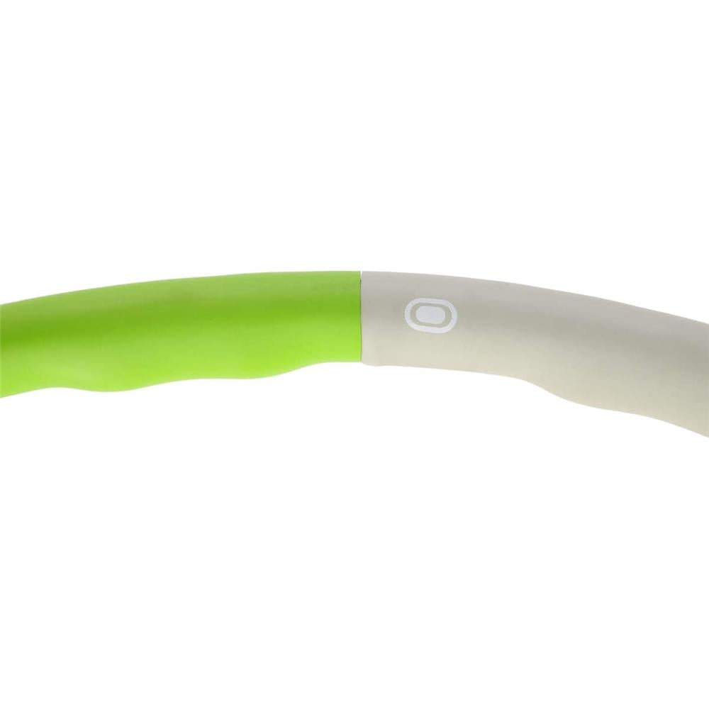 Hula Hoop Reifen 100 cm mit Massagenoppen zum Abnehmen Grün/Grau | HMS HHP003