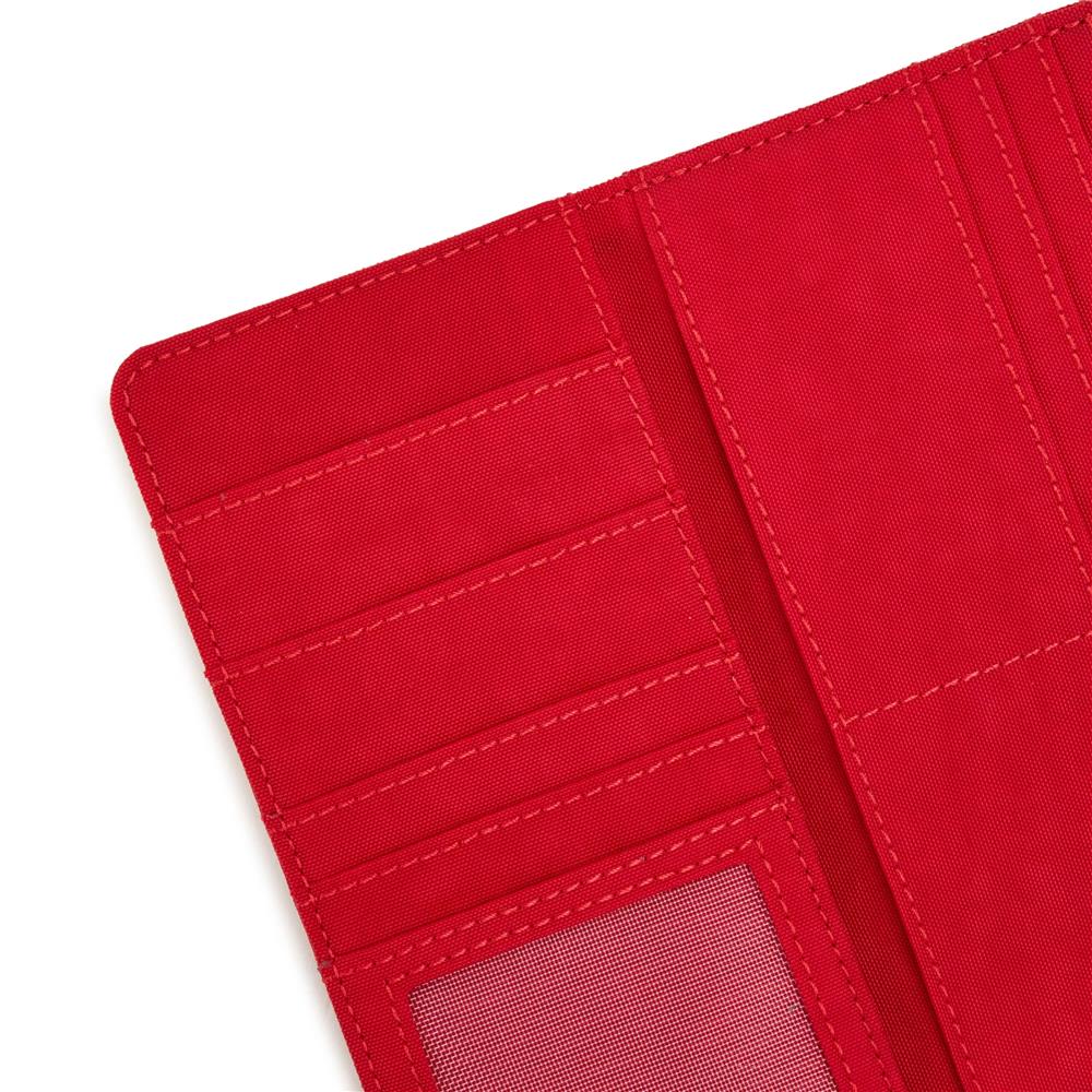 Kipling MONEY LAND, großes Portemonnaie, Red Rouge (rot), RFID Geldbörse mit vielen Fächern