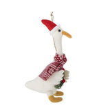 Bloomingville Arlo Baumschmuck Gans aus Wolle Weiß Weihnachtsanhänger