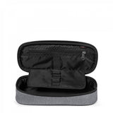 Eastpak OVAL SINGLE, Federmäppchen, Sunday Grey (grau), mittelgroße Federmappe, Federtasche