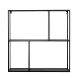 Bloomingville Mack Regal Schwarz Metall 71x71 cm Wandregal