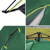 NILS CAMP Shadow 2 Zelt für 3 Personen in Grün - Campingzelt mit Vorraum & Moskitonetz für Outdoor