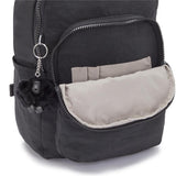 Kipling SEOUL S, Kleiner Rucksack, Black Noir (schwarz), 14L, mit 11-Zoll-Tabletfach