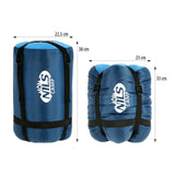 NILS CAMP Schlafsack Grau-Blau - Mumienschlafsack für Camping, Trekking & Outdoor