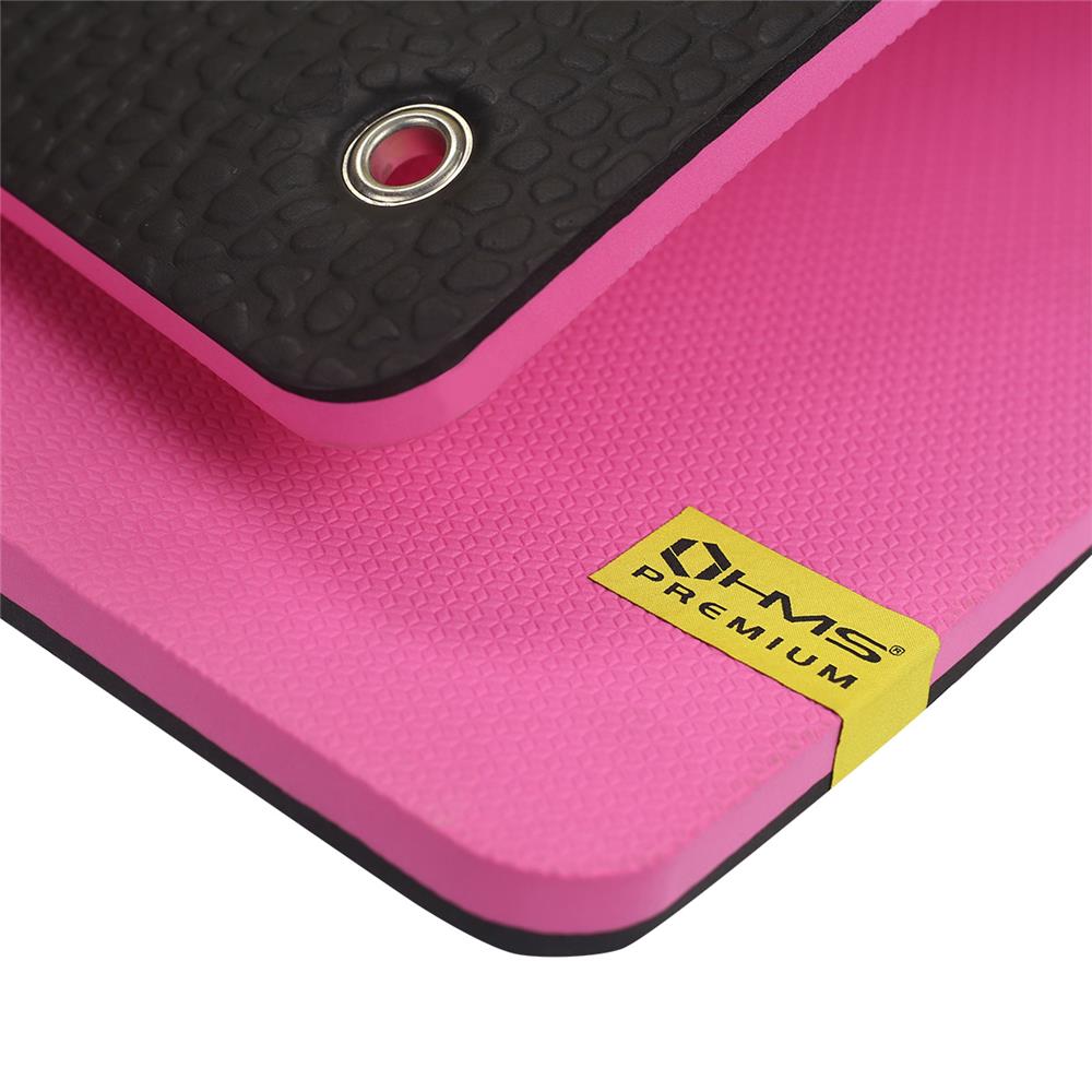 Fitnessmatte 120x60 cm 20 mm Rosa/Schwarz | HMS Premium MFK02