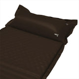 NILS CAMP selbstaufblasende Campingmatte 190 cm in schwarz mit Kissen Isomatte Outdoor Festival