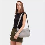 Kipling IZELLAH, mittelgroße Schultertasche, Grey Gris (grau), Umhängetasche mit viel Stauraum
