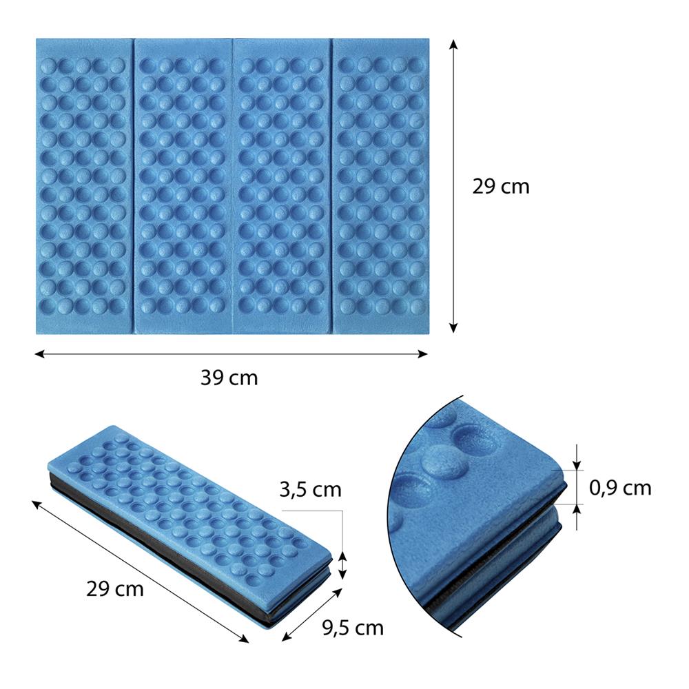 NILS CAMP Camping Sitzmatte blau faltbar ultraleicht für Camping Outdoor Strand