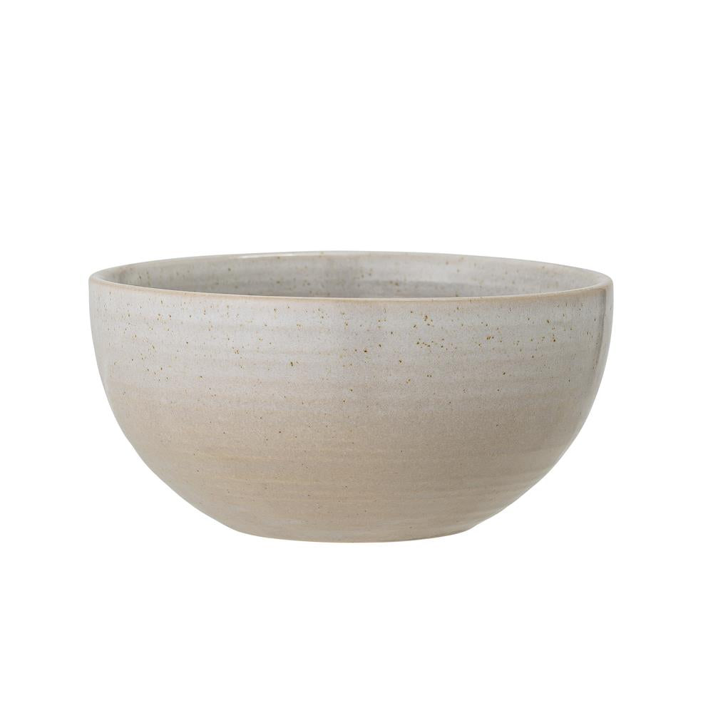 Bloomingville Taupe Schale in Grau 700ml aus Steingut im dänischen Design