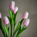 Bloomingville Tulip Blumenstrauß Tulpen in Rosa Kunstblumen Deko Strauß 32 cm