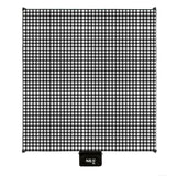 NILS CAMP Picknickdecke Schwarz/Weiß karriert 200x200 cm - große Outdoor Decke für Strand, Garten & Camping