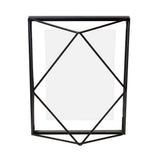 Umbra Prisma Geometrischer Bilderrahmen 13x18 cm Schwarz Moderner stylischer Fotorahmen zum Aufhängen oder Aufstellen