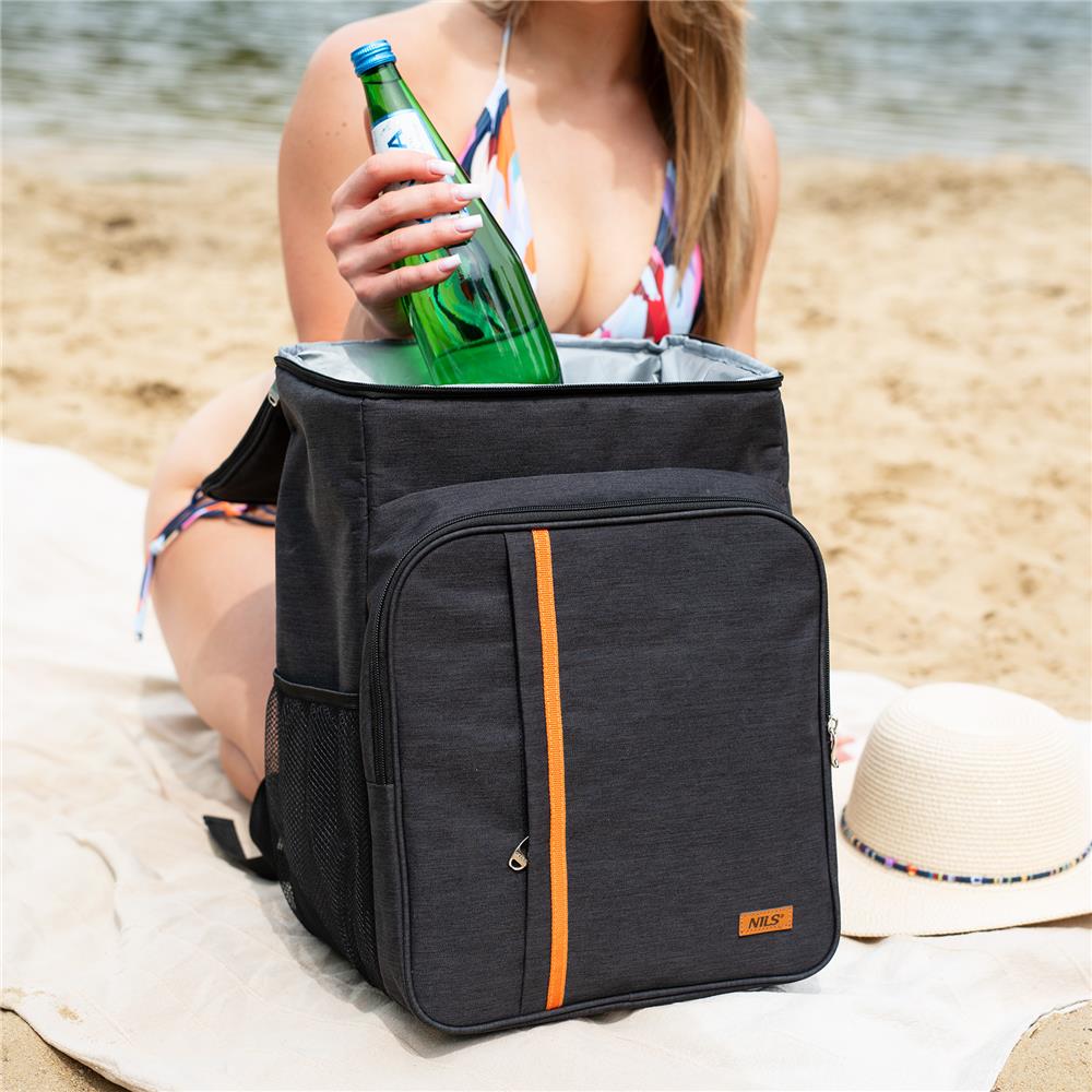 NILS Kühlrucksack 25L in Dunkelblau - Thermotasche für Picknick, Camping & Outdoor