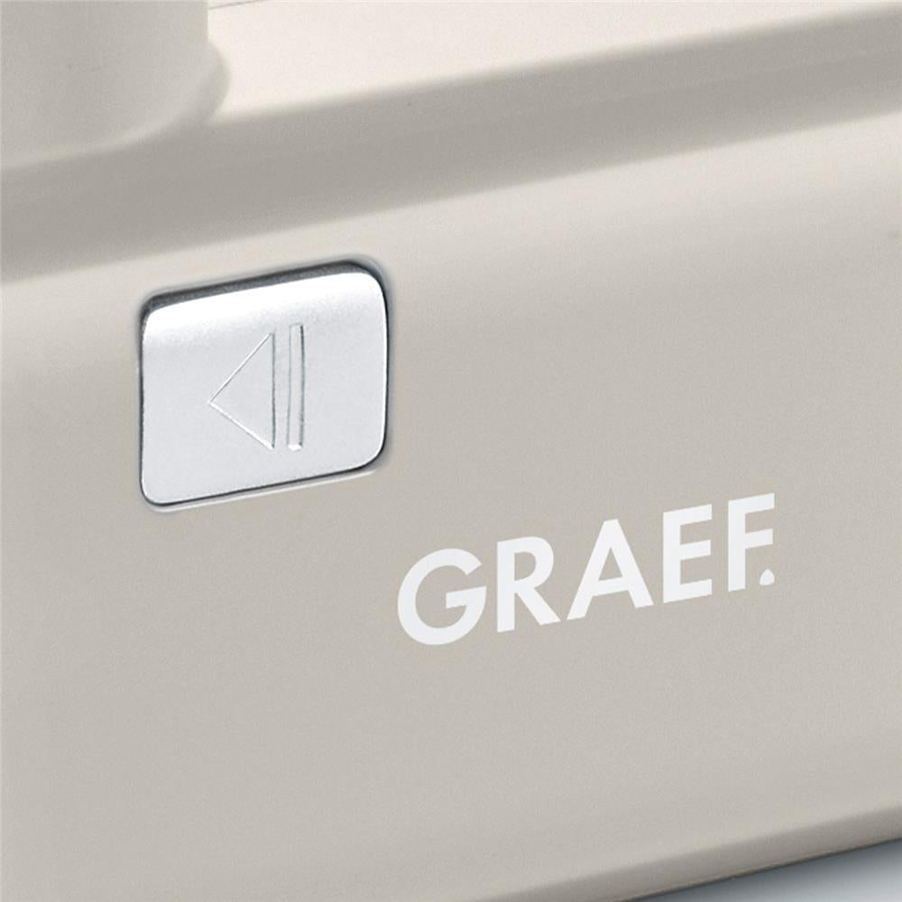 GRAEF Elektromesser EK508 - 150 W, taupe, schnittfest, ideal für Brot & Tiefgefrorenes | B-Ware