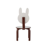 Bloomingville MINI Liova Stuhl weiß - Kinderstuhl mit Hasenlehne aus MDF für Kinderzimmer