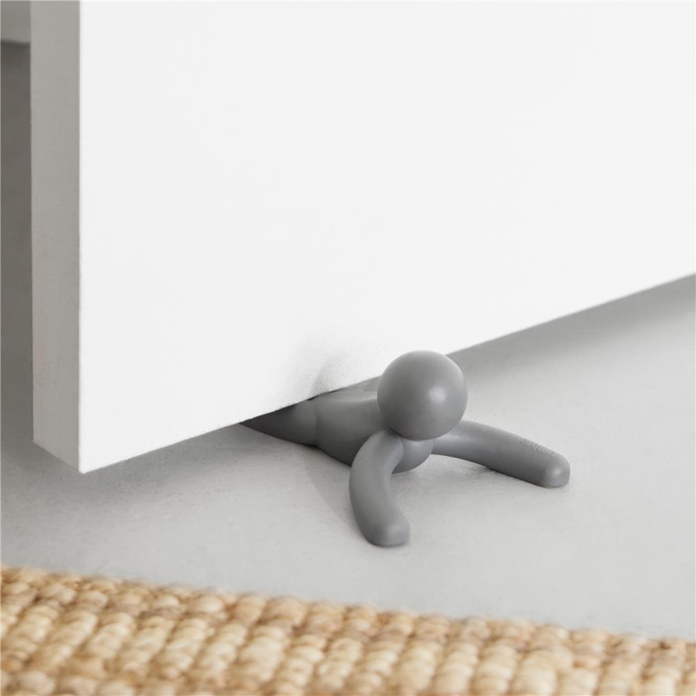 Umbra Buddy Türstopper, Türpuffer für jeden Untergrund in Anthrazit, 2er Set