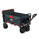 NILS CAMP Bollerwagen faltbar 160L in Anthrazit - Campingwagen für Strand & Garten