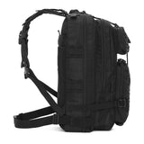 NILS CAMP Militärrucksack Ranger 45L Schwarz - Outdoor Trekking Rucksack Camping Survival