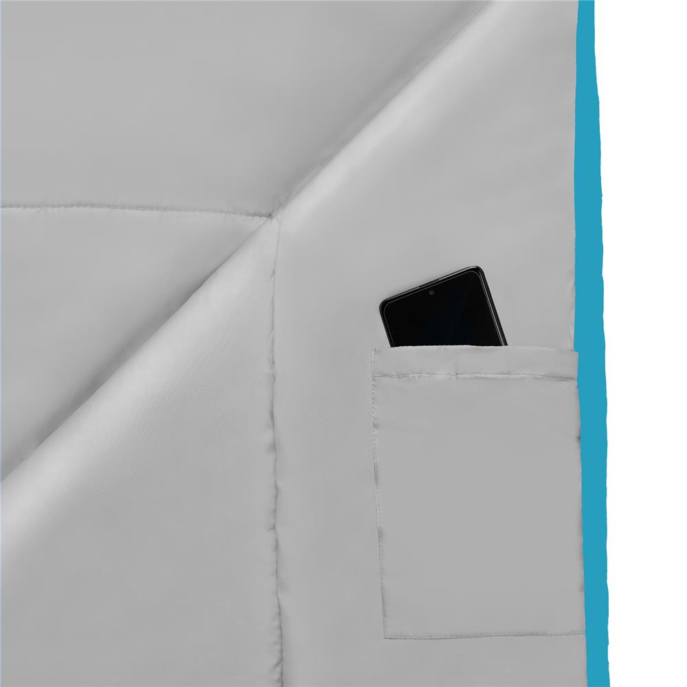 NILS CAMP Schlafsack Grau-Blau - Mumienschlafsack für Camping, Trekking & Outdoor