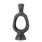 Bloomingville Bijan Kerzenhalter schwarz aus Polyresin – dekorativer Kerzenhalter für Wohnzimmer