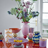Bloomingville Taven Vase aus Glas in Orange – dekorative Vase für Wohnzimmer