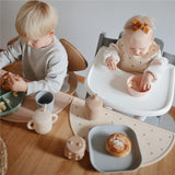 Mushie Silikon-Platzdeckchen, Whales, Tischset, BPA-frei