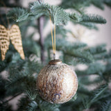 Bloomingville Nany Weihnachtskugel, Bronze, Glas 10 cm Christbaumschmuck
