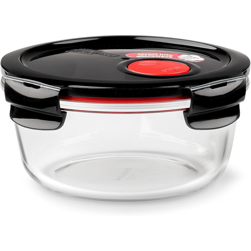 LocknLock Glas Frischhaltedose 650 ml - Ofenform mit Deckel, mikrowellengeeignet, auslaufsicher