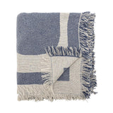 Bloomingville Ethan Decke Blau Baumwolle 160x130cm
