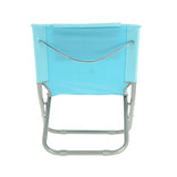 NILS CAMP Strandstuhl mit Kissen Blau - klappbarer Outdoorstuhl für Strand & Camping