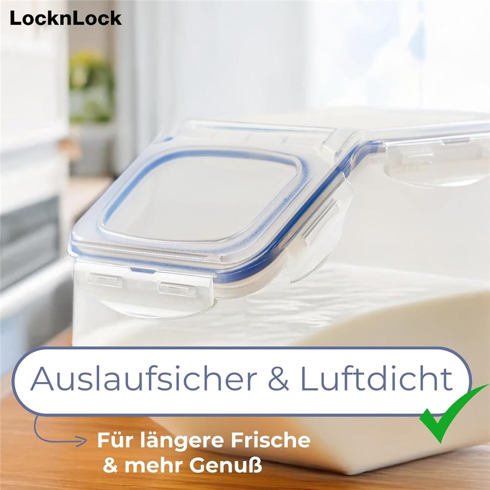 LocknLock PP Classic Küchen-Caddy 5 L mit Klappdeckel, BPA-frei