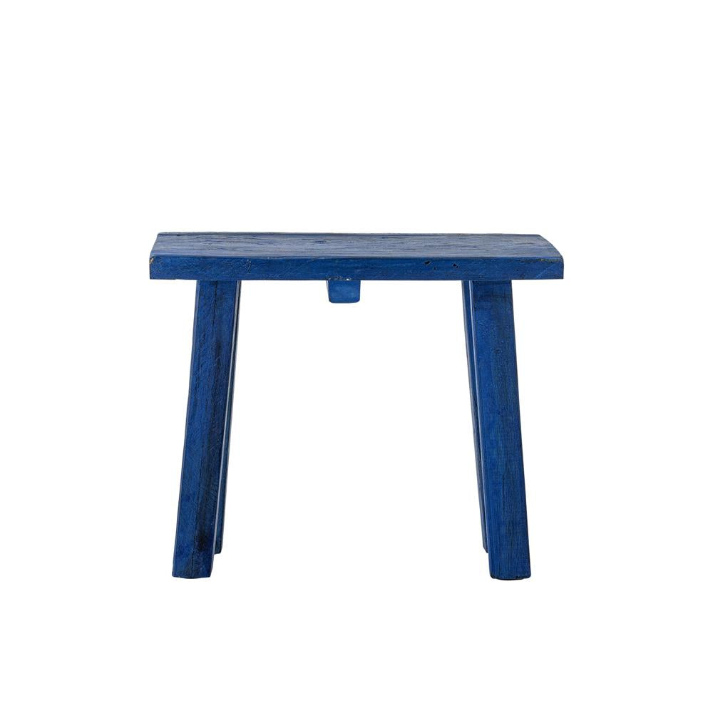 Bloomingville Porir Sockel blau - Holz Podest Deko Sockel modern Wohnzimmer Display Tisch