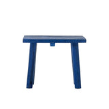 Bloomingville Porir Sockel blau - Holz Podest Deko Sockel modern Wohnzimmer Display Tisch