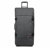 Eastpak TRANVERZ L, Großer Reisetrolley, Black Denim (grau), 121L, Rollkoffer mit 2 Rädern und TSA-Schloss