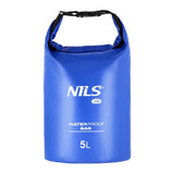 NILS CAMP Dry Bag 5L blau wasserdichter Beutel für Camping Kajak Strand Outdoor