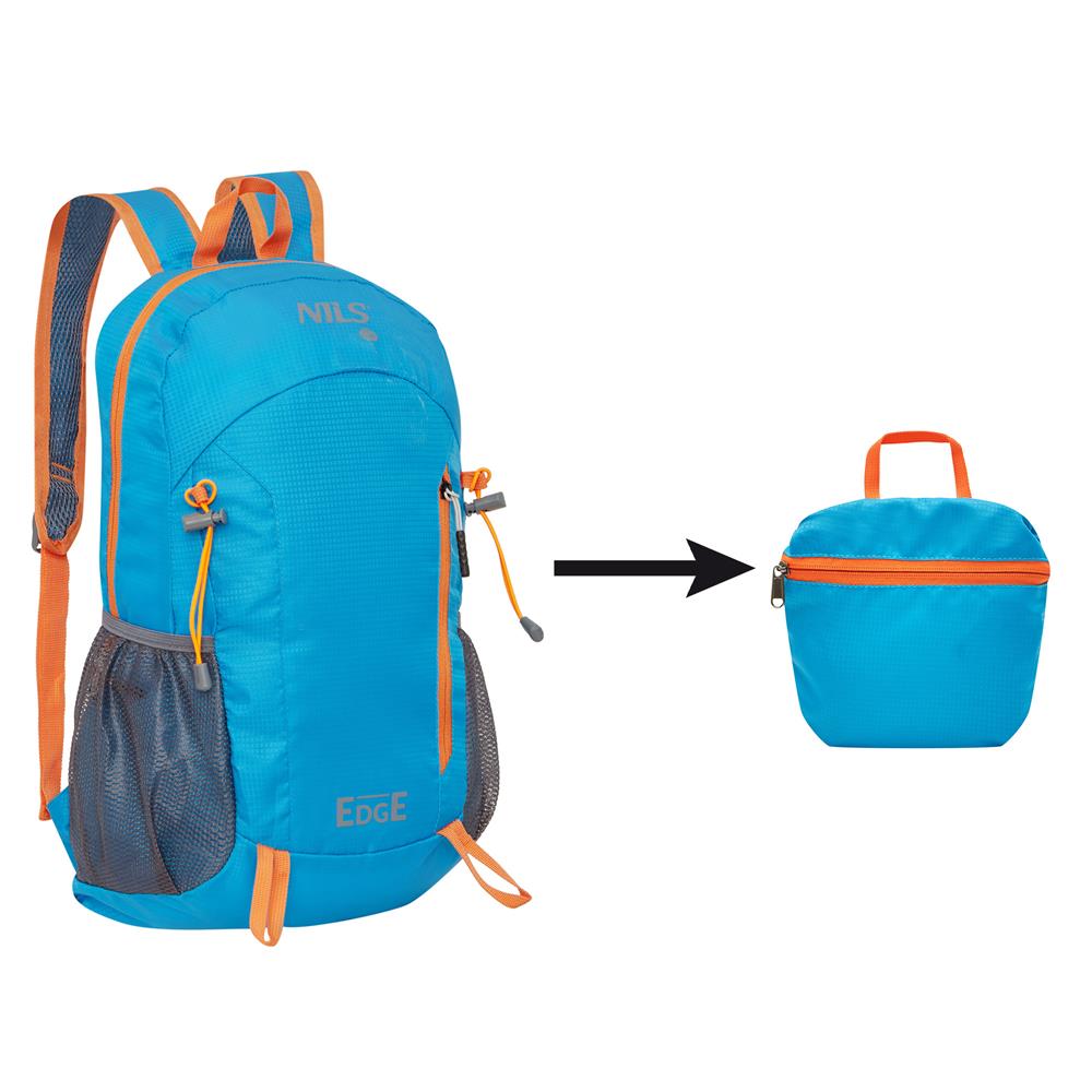 NILS CAMP Tagesrucksack Edge 22L in Blau - leichter Rucksack für Wandern, Radfahren & Reisen