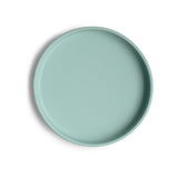 Mushie Silikon-Kinderteller, Cambridge Blue, Teller mit Rutschfestem Saugnapf