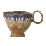 Bloomingville Imogen Tasse aus Steingut in Bunt 175 ml – handgefertigte Tasse für Küche