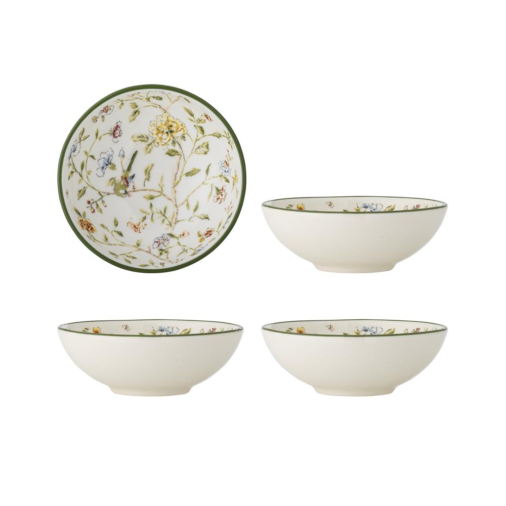 Bloomingville Bloomie Schale 250 ml Steingut, 4er-Set, bunt
