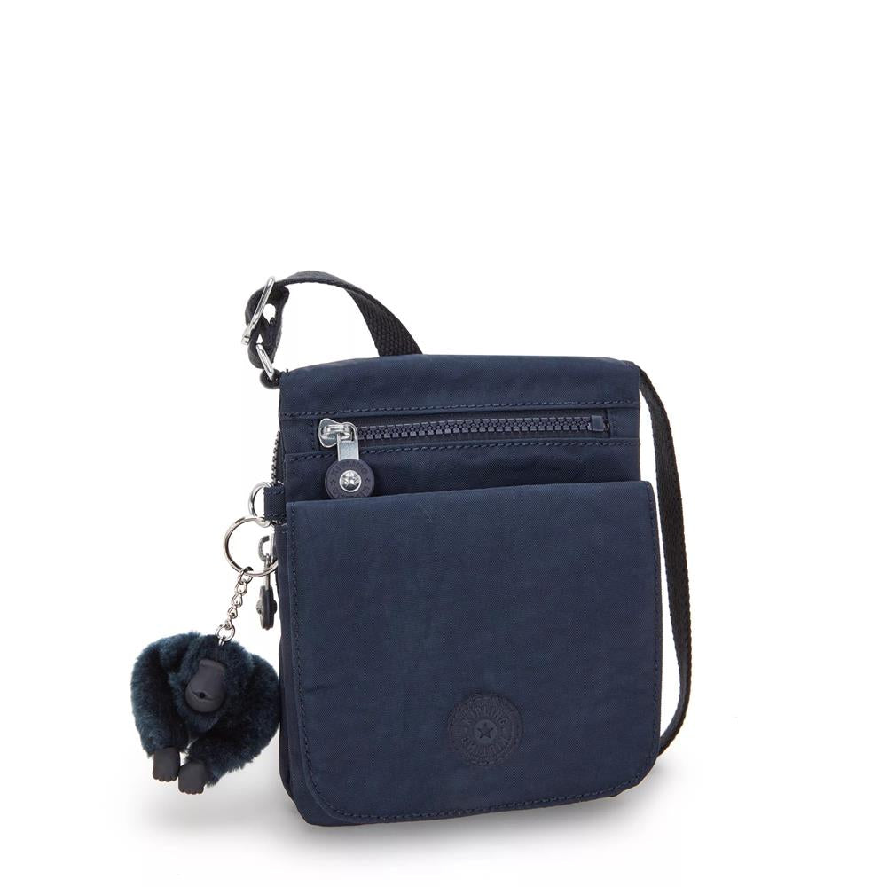 Kipling NEW ELDORADO, kleine Umhängetasche, Blue Bleu 2 (blau), kompakte Crossbody Tasche