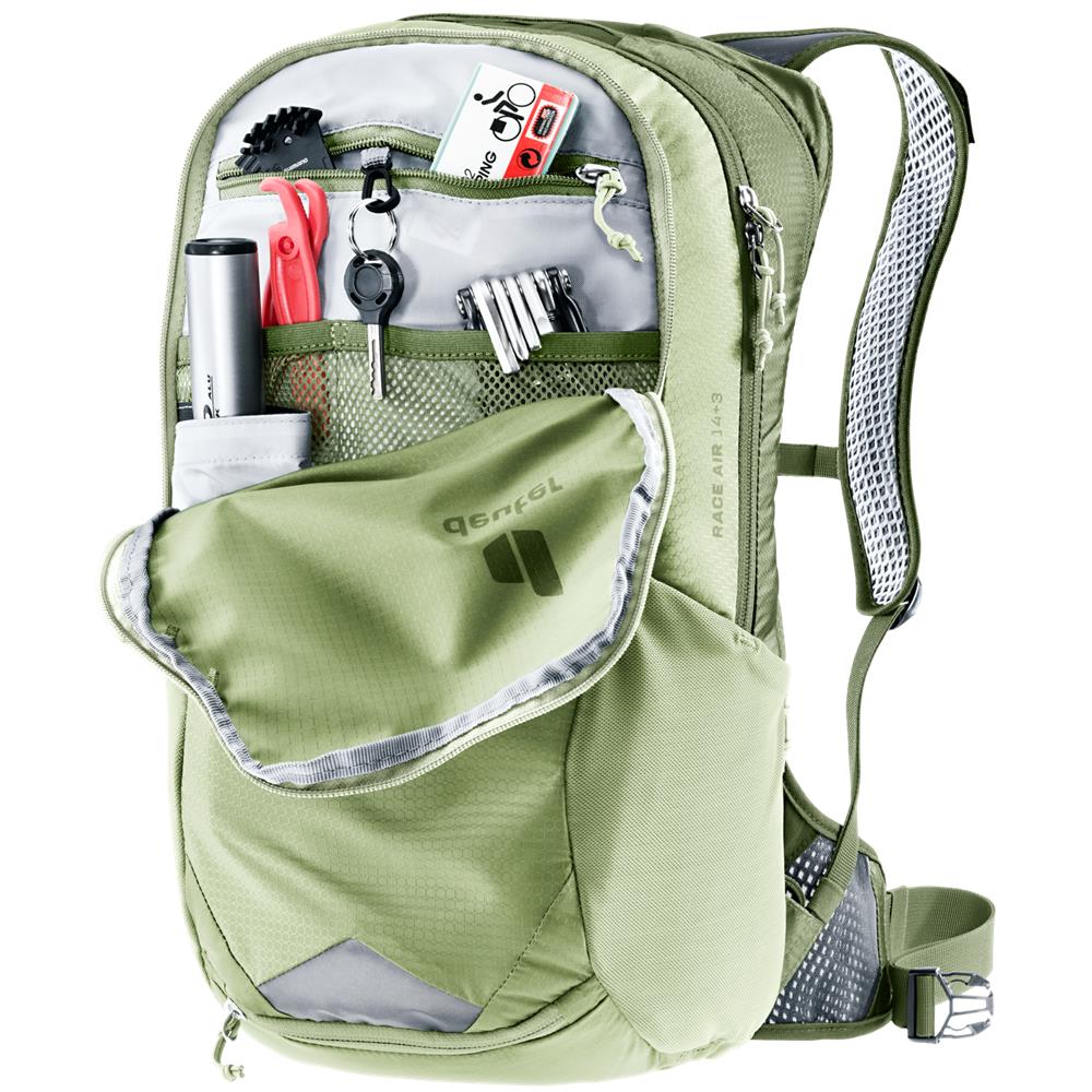 deuter Race Air 14+3, Fahrradrucksack, mineral-grove (grün), 14L