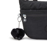 Kipling ARTO S, Kleine Umhängetasche, Black Noir (schwarz), Schultertasche mit Reißverschluss
